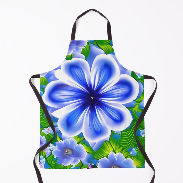 Artikelvorschau, Blaue Blumentapete entworfen und verkauft von The Love Quill.