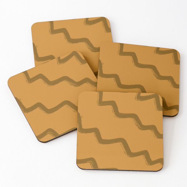 Item preview, Dark Brown Squiggly Line Pattern designed and sold by Usagicollection.