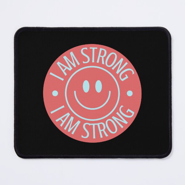Item preview, I Am Strong Smiley Face designed and sold by NinniShop.