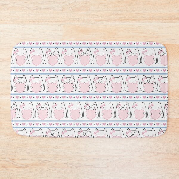 Item preview, Pink Сute Anime cat couple Colorful  pattern design. iPhone or Samsung Phone Case Cover designed and sold by RoManSmArt.