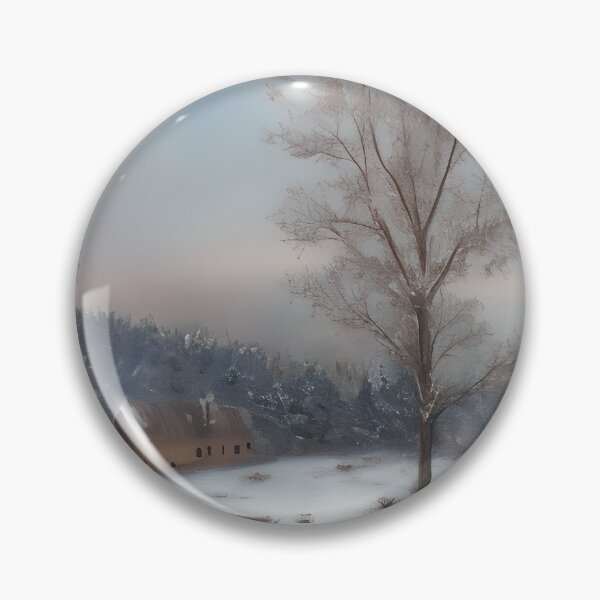 Item preview, Rustic Winter Morning Landscape Pastel Painting designed and sold by DigitalMandy.