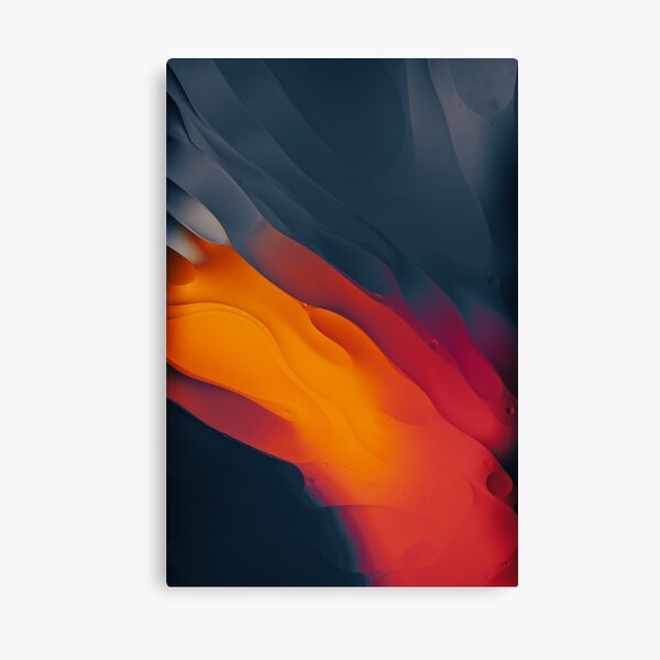 Warm OilWarm Oil - Cold Water Canvas Print