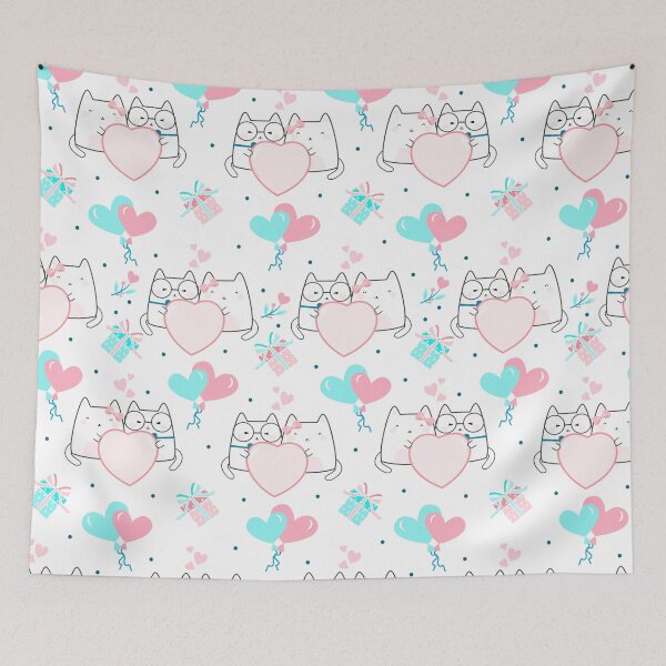 Item preview, Colorful  pattern design.  Сute Anime cat couple iPhone or Samsung Phone Case Cover designed and sold by RoManSmArt.