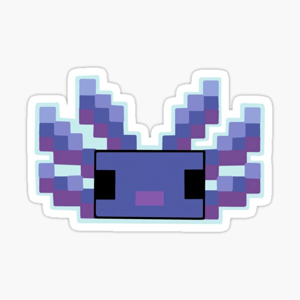 Lila Axolotl Sticker