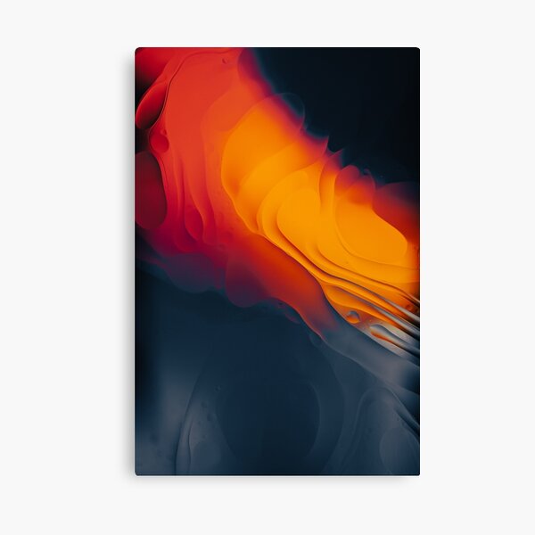 Warm Oil - Cold Water Canvas Print