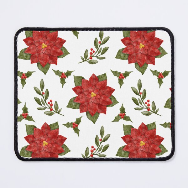 Item preview, Elegant festive watercolor Christmas floral pattern designed and sold by IevaLiART.