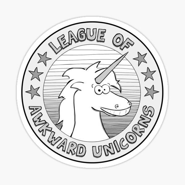 League of Awkward Unicorns Sticker
