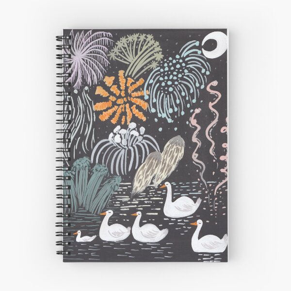 Item preview, Swans & Fireworks  designed and sold by jemmajskidmore.