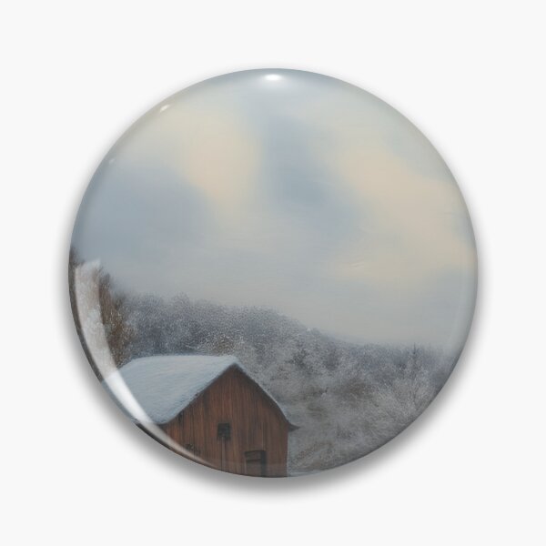Item preview, Rustic Winter Morning Landscape Pastel Painting designed and sold by DigitalMandy.