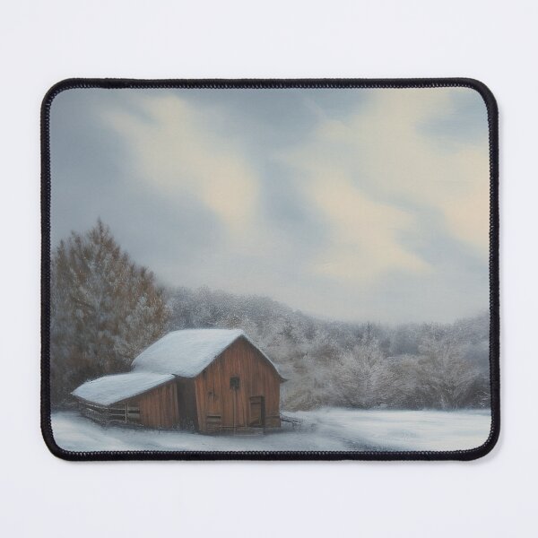 Item preview, Rustic Winter Morning Landscape Pastel Painting designed and sold by DigitalMandy.
