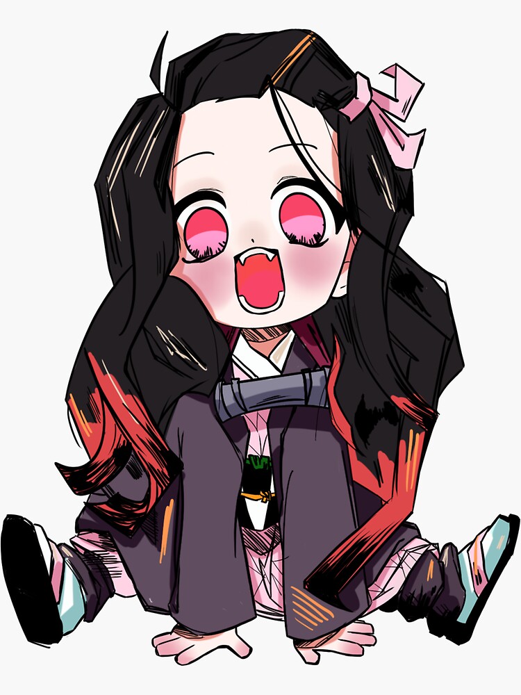 Nezuko Kamado Sticker For Sale By Baddisaster Redbubble 7253