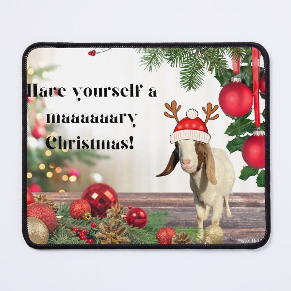 Item preview, Have yourself a merry Christmas | Holiday Goats | Christmas Goats | Cute Goats | Funny Goats designed and sold by PistolRidgeFarm.