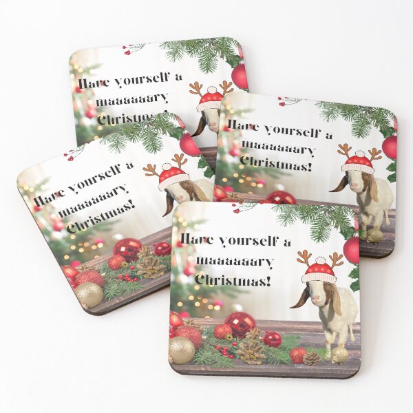 Item preview, Have yourself a merry Christmas | Holiday Goats | Christmas Goats | Cute Goats | Funny Goats designed and sold by PistolRidgeFarm.