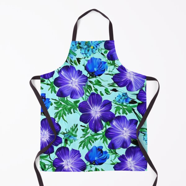 Artikelvorschau, Blaue Blumentapete entworfen und verkauft von The Love Quill.