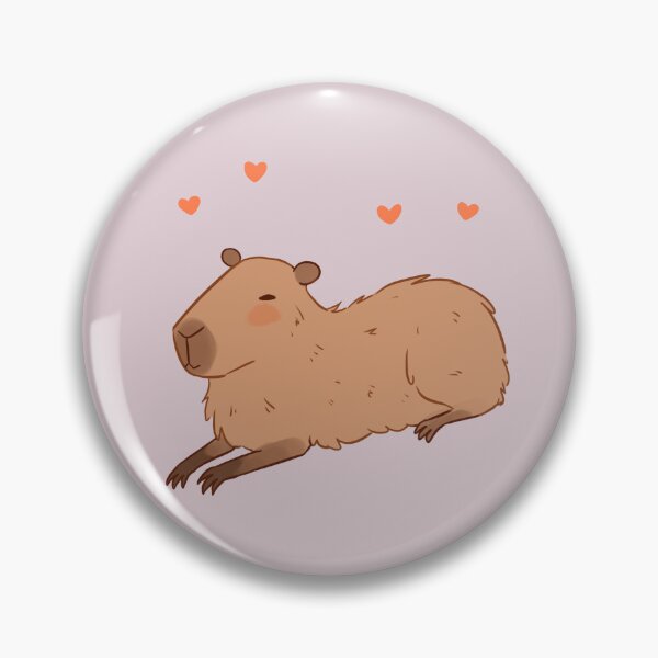 Item preview, Capybara cute illustration - Nice Capybara pink designed and sold by Yarafantasyart.