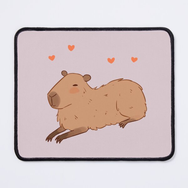Item preview, Capybara cute illustration - Nice Capybara pink designed and sold by Yarafantasyart.
