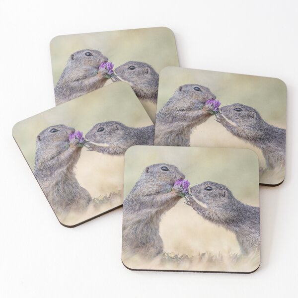 Item preview, Austrian Ground Squirrels eating Clover designed and sold by Tori Andrews.