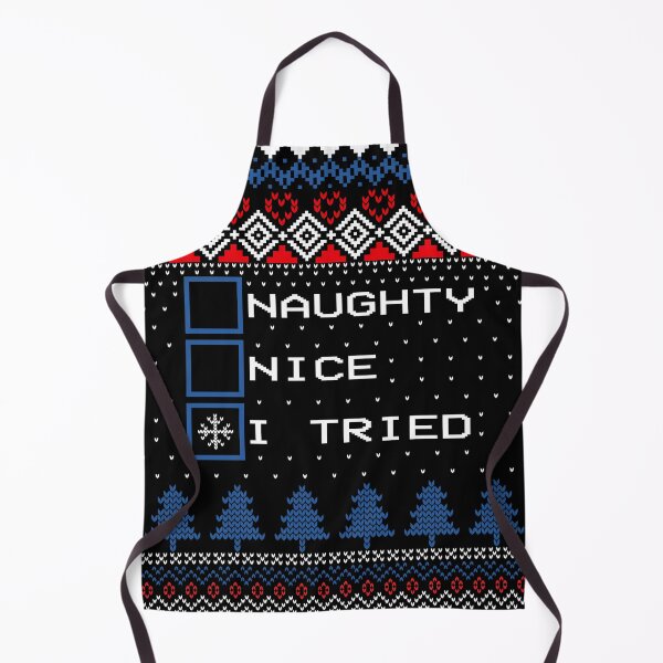 Item preview, Naughty Nice I Tried Ugly Christmas Sweather designed and sold by RepublicOfFire.