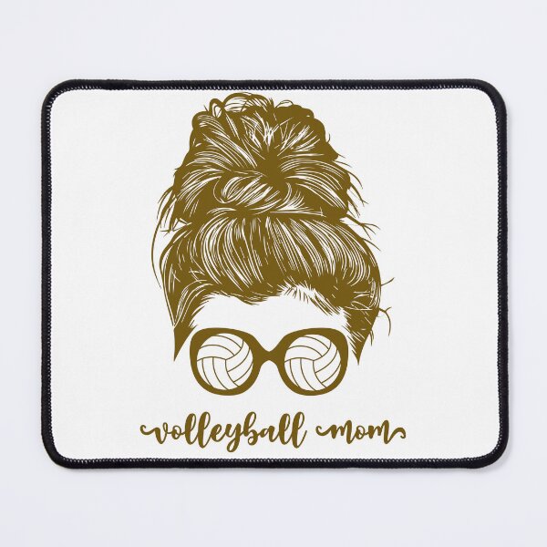 Item preview, Messy Bun Volleyball Mom in Brown designed and sold by Reba Collins.