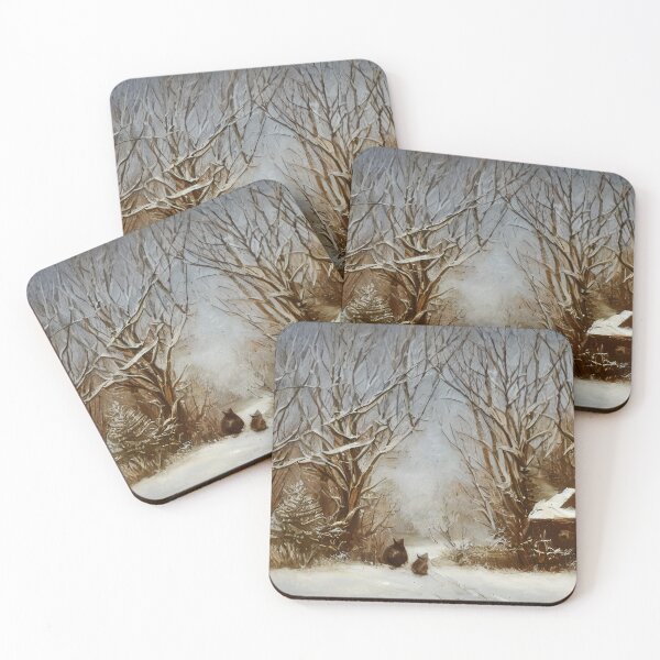 Item preview, Rustic Winter Morning Landscape Pastel Painting designed and sold by DigitalMandy.