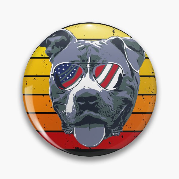 Item preview, Retro Sunset Pit Bull designed and sold by Sunset Design.