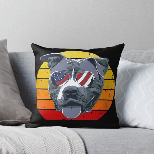 Item preview, Retro Sunset Pit Bull designed and sold by Sunset Design.