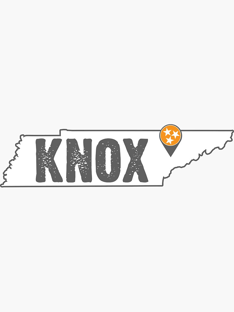 "Knoxville Tennessee Vols Knox" Sticker for Sale by TheShirtGypsy Redbubble