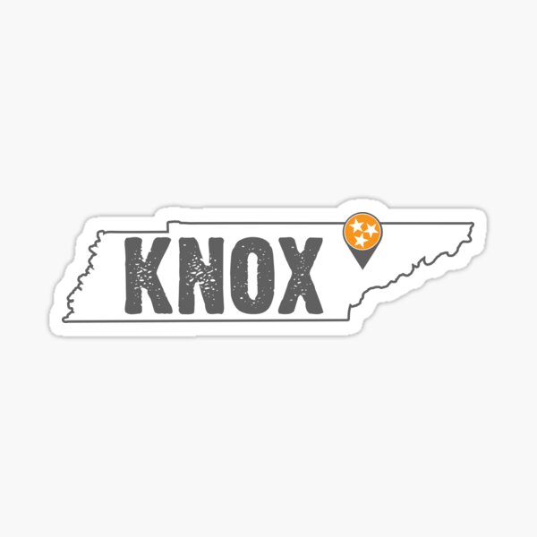 "Knoxville Tennessee Vols Knox" Sticker for Sale by TheShirtGypsy Redbubble