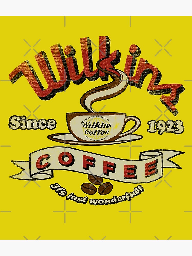 "Wilkins Coffee 1923 Vintage" Poster for Sale by mike80s Redbubble