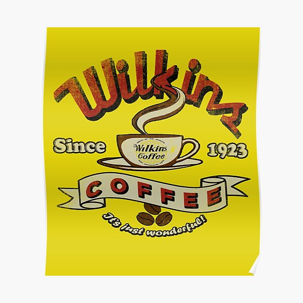 "Wilkins Coffee 1923 Vintage" Poster for Sale by mike80s Redbubble