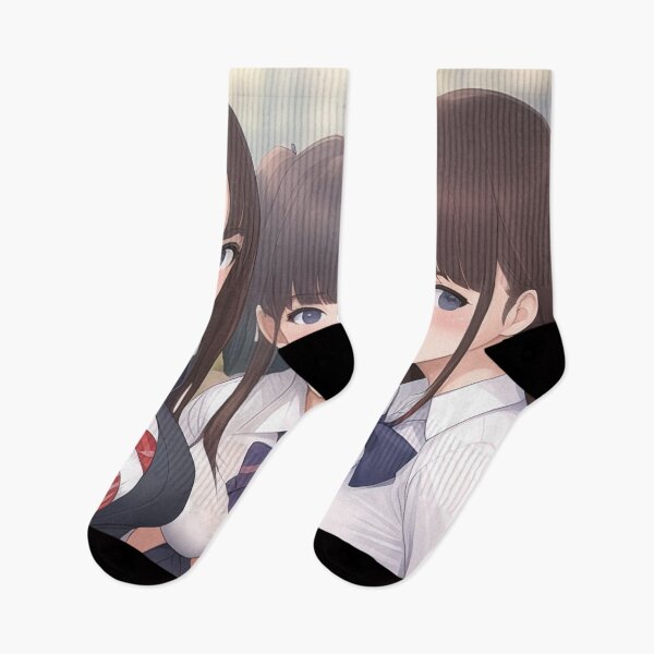 Item preview, Three cute anime school girls with big boobs designed and sold by 100PercentOtaku.