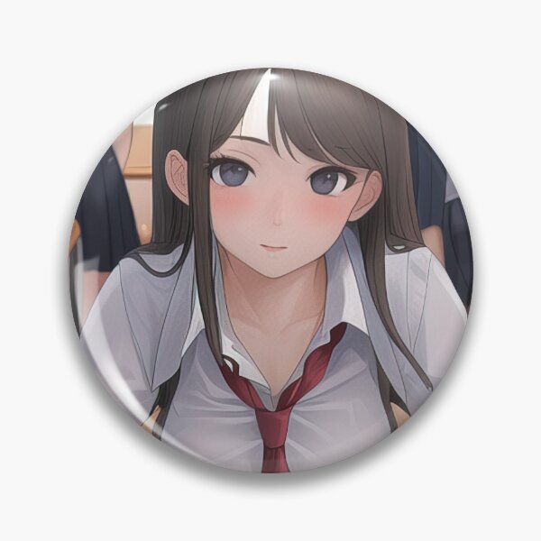 Item preview, Anime schoolgirl sitting at her desk designed and sold by 100PercentOtaku.