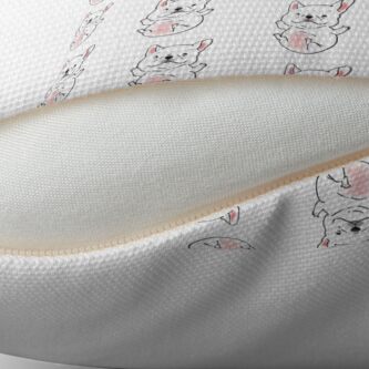 Alternate view of Cute Chubby French Bull Dog Frenchie Puppy Throw Pillow
