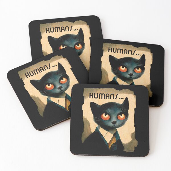Item preview, Pensive Cat Hating Humans | Humoristic Art For Cat Lovers designed and sold by TMBTM.