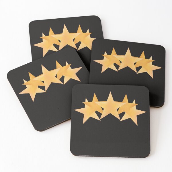 Item preview, Five Star Rating with golden Stars designed and sold by DagonflyDesign.
