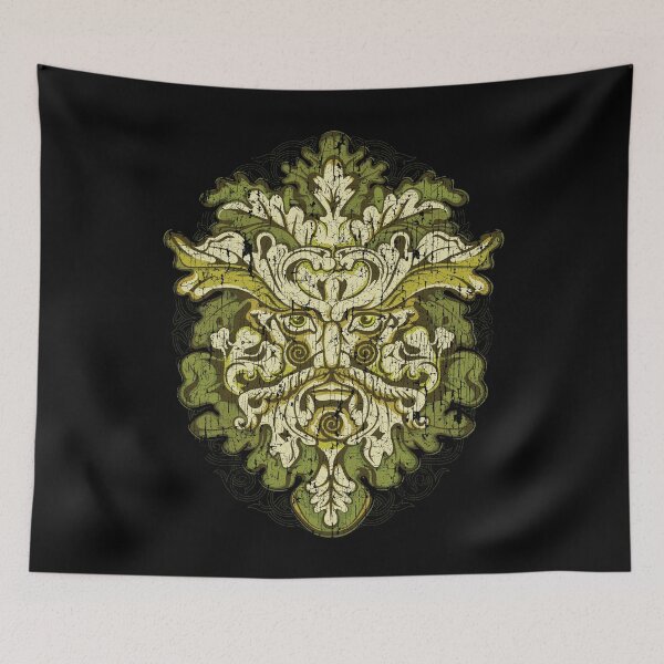 Item preview, Green Man Celtic Folklore Mythology Pagan Irish designed and sold by BluePagan.