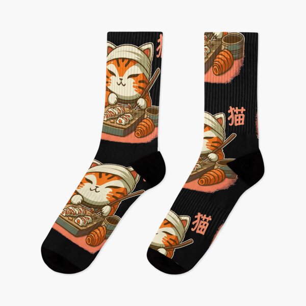 Item preview, Cat making sushi designed and sold by TheSamuraiCat.