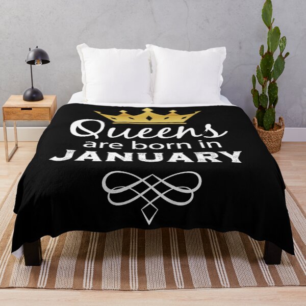 Item preview, queens are born in January gift idea birthday gift designed and sold by donvector.