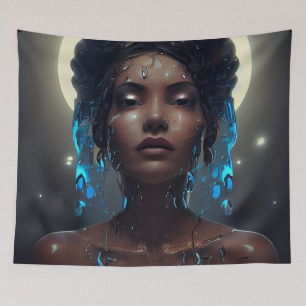 Item preview, A woman with a blend of dripping crystals - Divine designed and sold by InsterDesign.