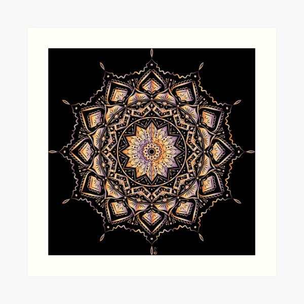 Etnic mandala Art Print