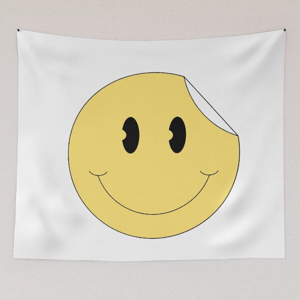 Item preview, Happy Smiley Face Peeling Sticker designed and sold by luckymooninc.