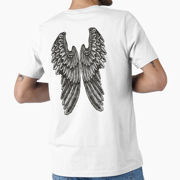 Angel Wings | Vintage Wings | Black and White |  