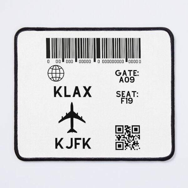 Item preview, Flight Ticket New York Los Angeles Boarding Pass designed and sold by VELATA.