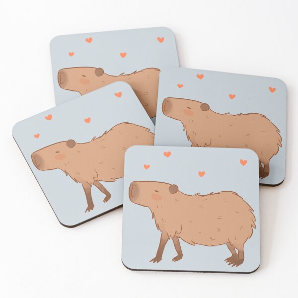 Item preview, Capybara cute illustration  - Nice Capybara blue designed and sold by Yarafantasyart.