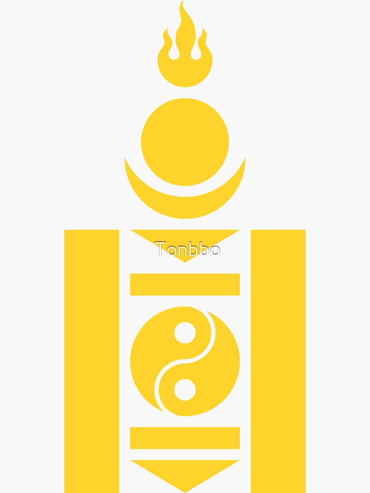 "Mongolian Soyombo" Sticker for Sale by Tonbbo | Redbubble
