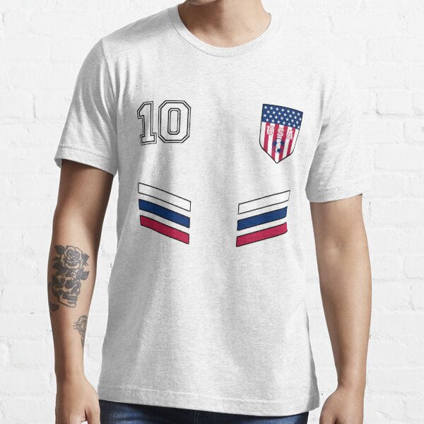 Retro Vintage 10 American Football Usa Soccer Usa Flag Shirt