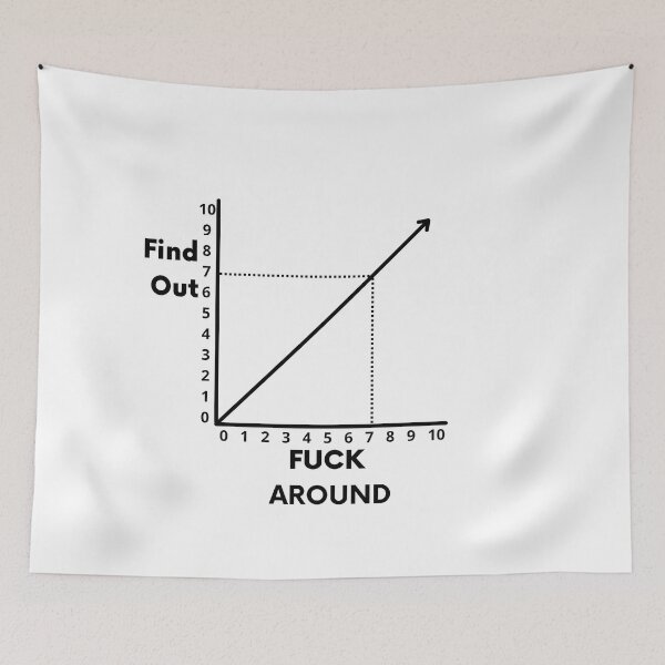 Item preview, Fuck Around And Find Out funny graph designed and sold by Trendingfy.