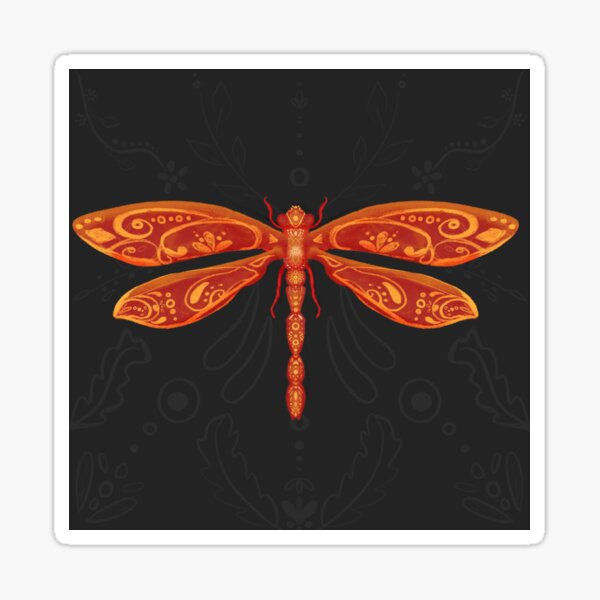 Mystical Dragonfly Pegatina