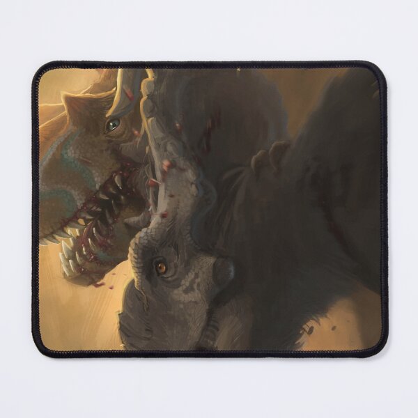 Item preview, Pachyrhinosaurus fighting Albertosaurus designed and sold by Paleo-parallax.