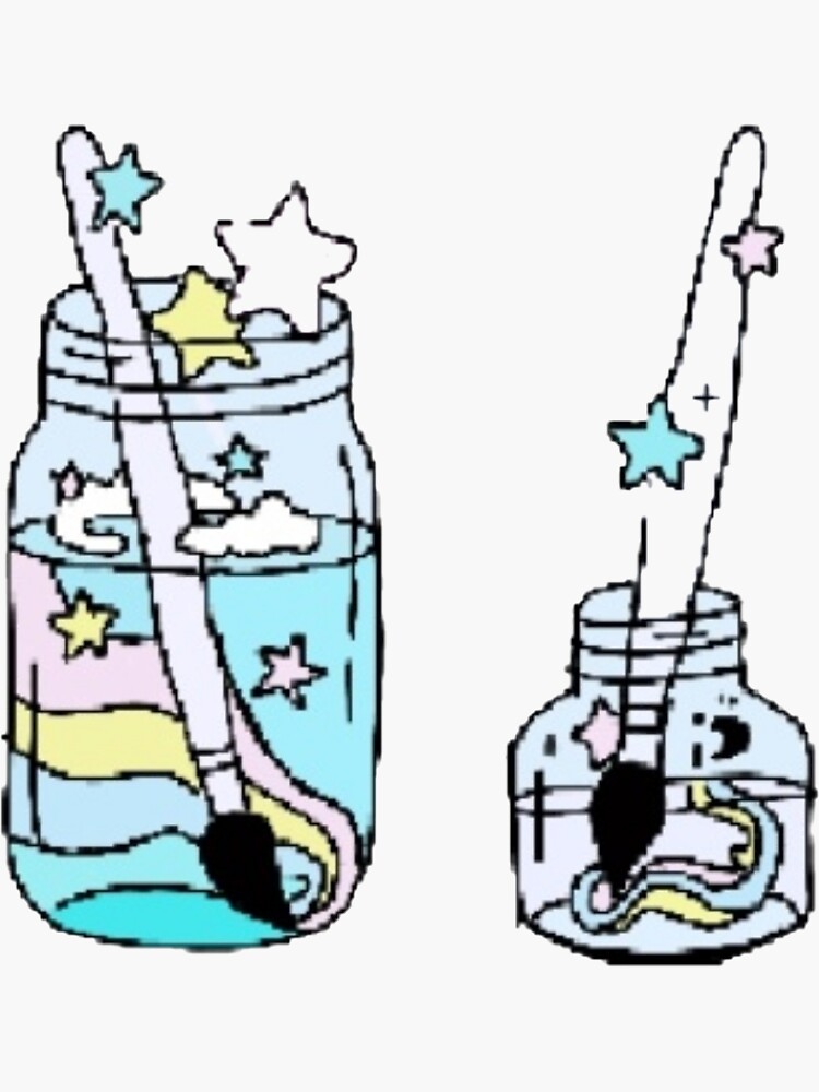 "Paint Jars" Sticker for Sale by KamsArtSales Redbubble